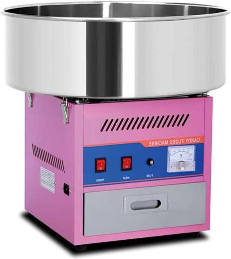 Suikerspin Machine Suikerspin Apparaat Feesten Organiseren Roestvrij Staal 50 cm Kom Zilverkleurig