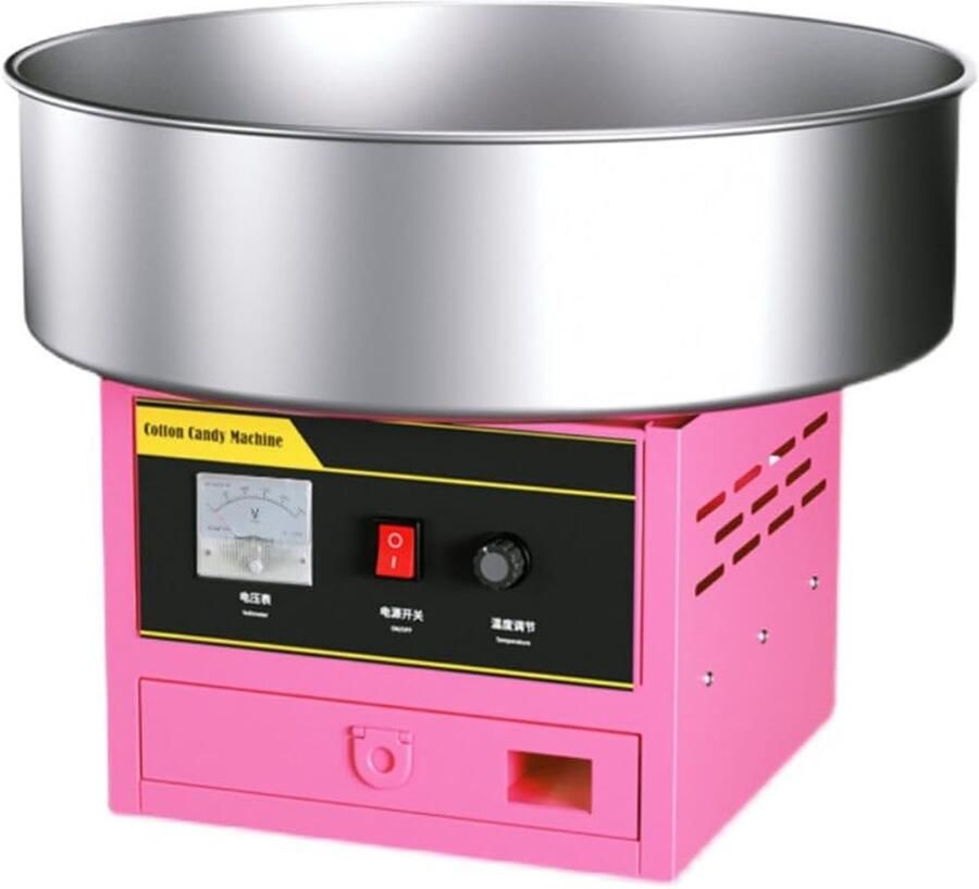 Suikerspin Machine Suikerspin Apparaat Feestjes en Evenementen Continue Werking 45 cm Hoog Roze
