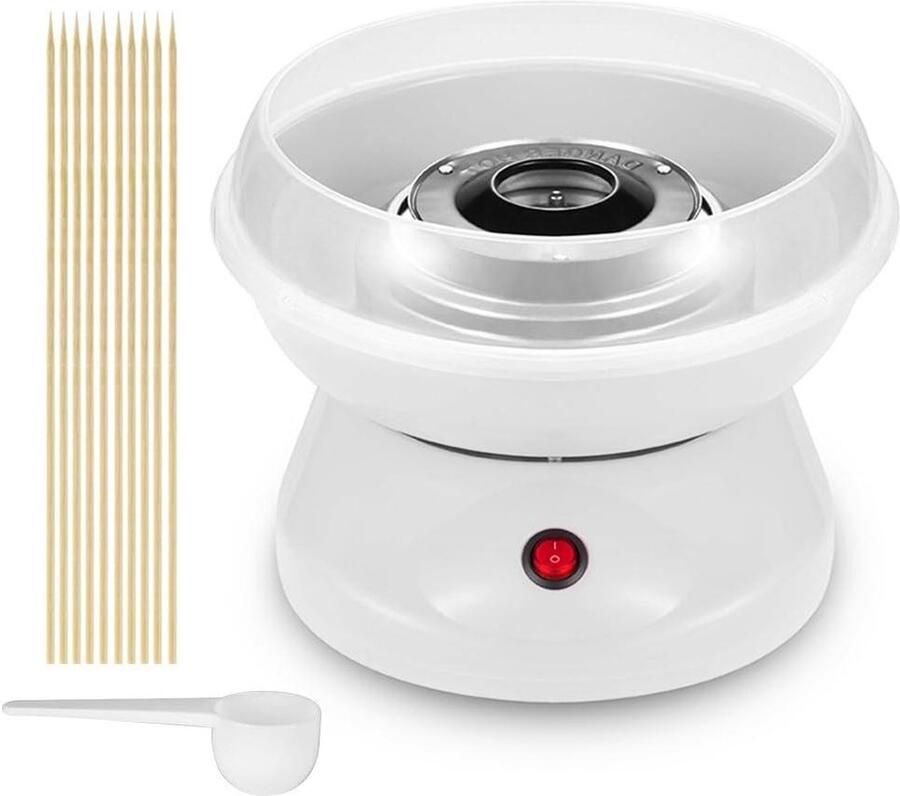 Suikerspin Machine Thuisapparaat Feestjes Thuis Snelle Bereiding 27 cm Wit