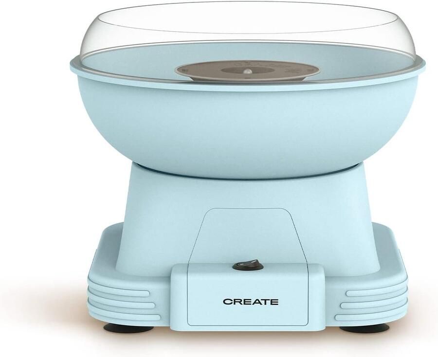 Suikerspinmachine Apparaat Feestjes Thuis Retro Design 19x21x28cm Blauw