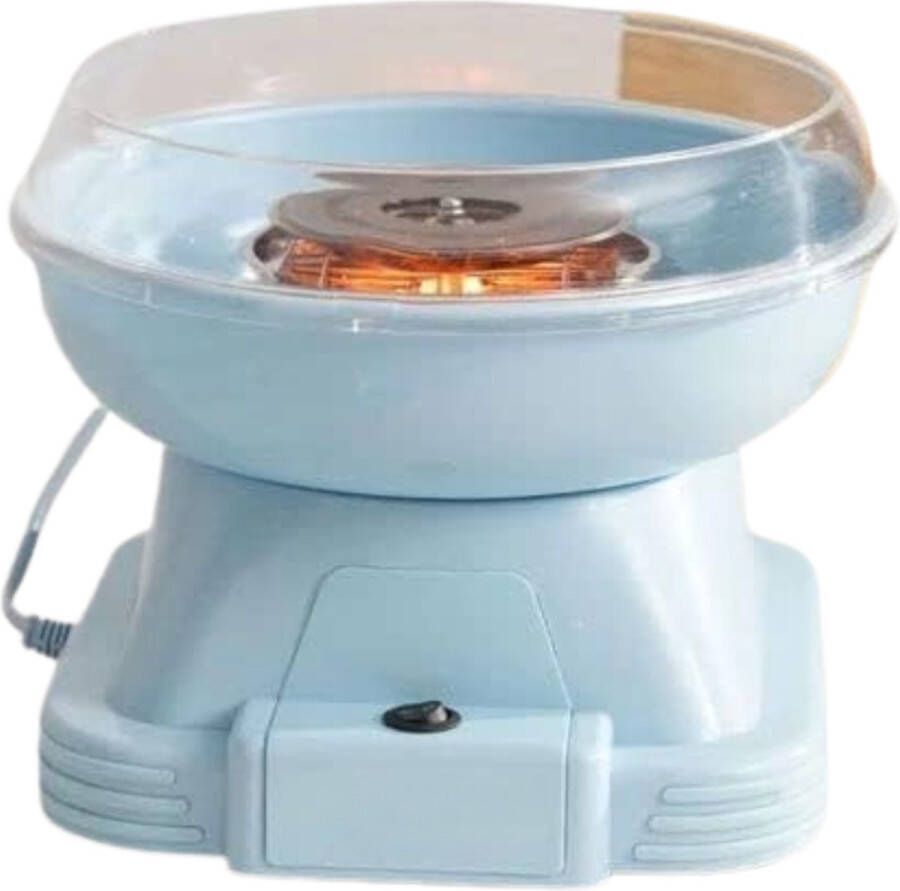 Suikerspinmachine Retro 500W Suikerspin Machine Popcorn Machine – Popcornmakers – Suikerspinmachines – Gemakkelijk te gebruiken Blauw