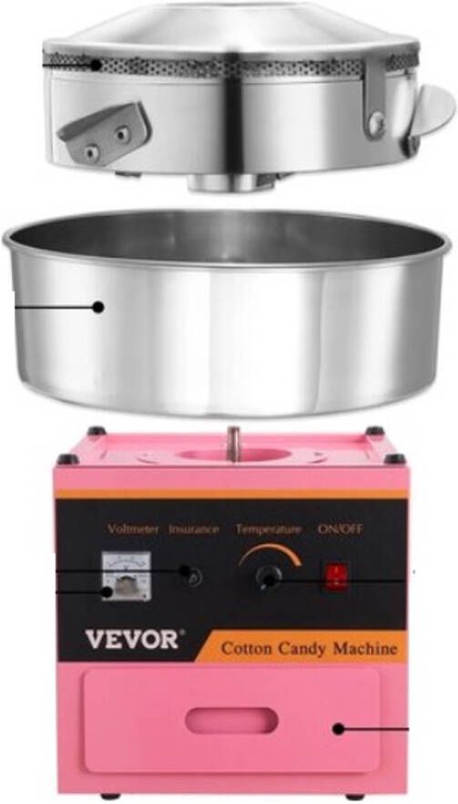 Suikerspinmachine Suikerspin Professioneel Roze Suikerspin