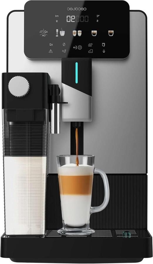 Superautomatisch Koffiezetapparaat Espressomachine Volautomaat Koffie Zetten 6 Dranken Met Melk 1.1 Liter Zwart