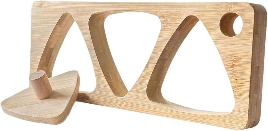 Sushi Pers Rijstvorm Driehoek Sushi Maken Antiaanbaklaag 22x22x1.5cm Houtkleur