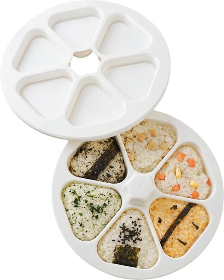 Sushi Rijstvorm Onigiri Maker Thuis Sushi Maken Antiaanbaklaag Gemak Compact Formaat Wit