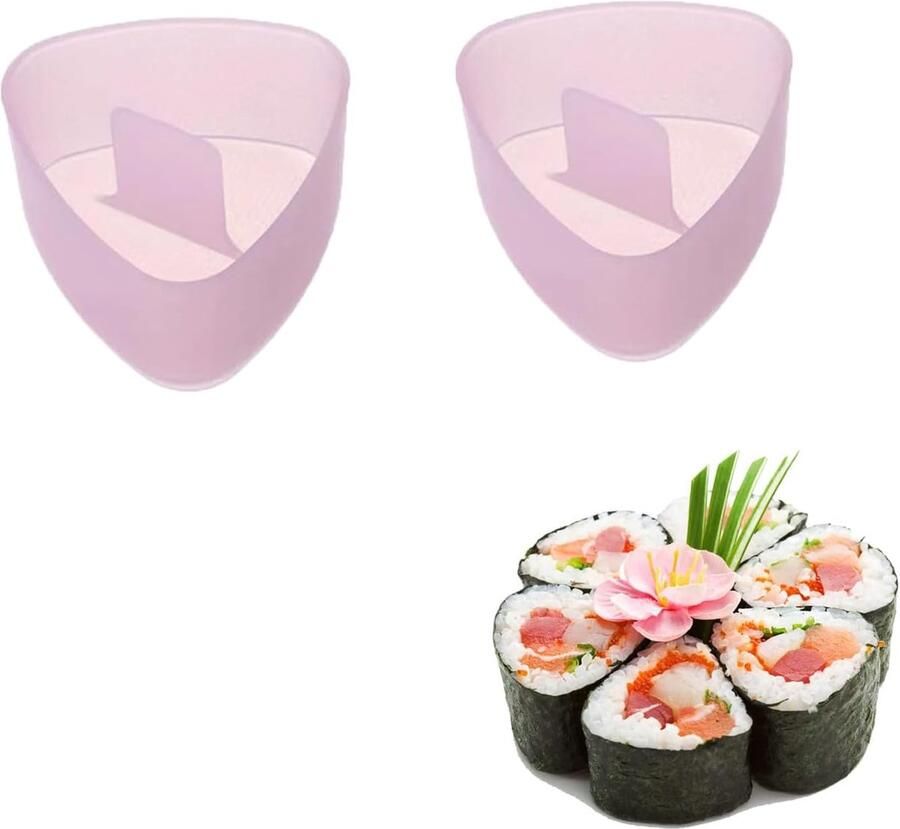 Sushi Rijstvorm Onigiri Pers Sushi Maken Driehoek Vorm Roze