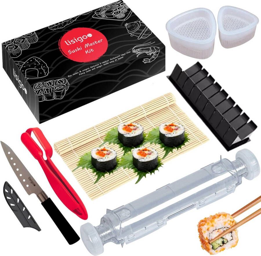 Sushi Set met Bamboemat Mes en Onigiri Vorm Complete Maki Set voor Sushi Liefhebbers