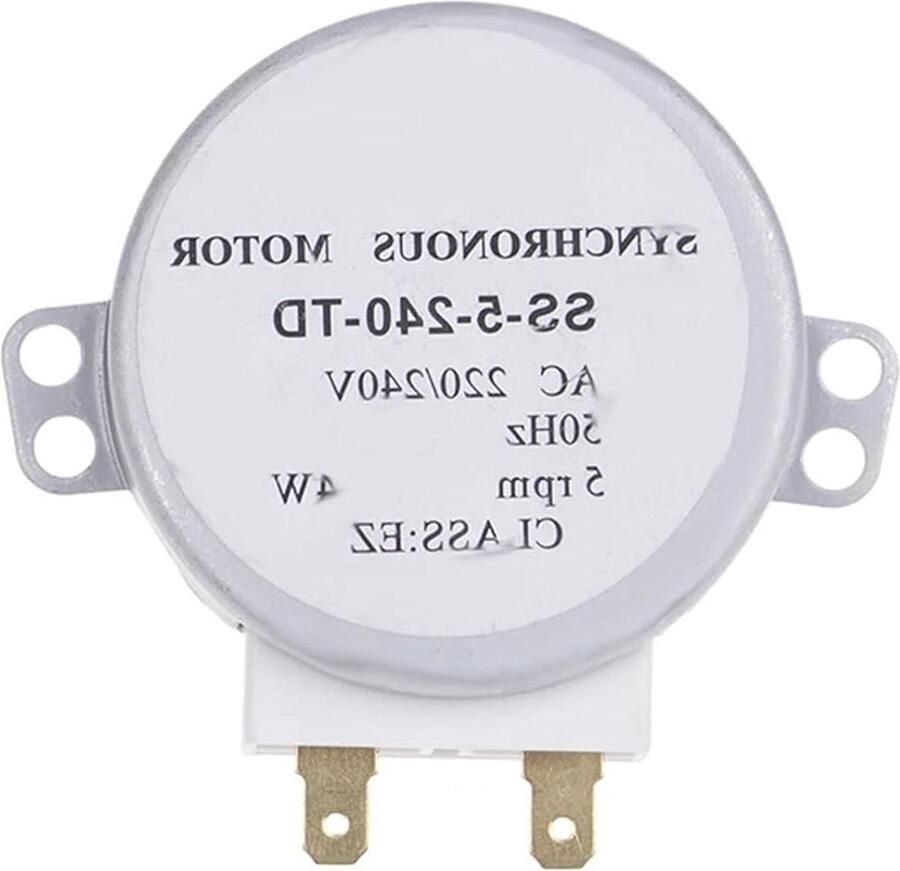 Synchrone Motor Oven Motor Apparaat Reparatie 4W 5RPM 220 240V Zilverkleurig