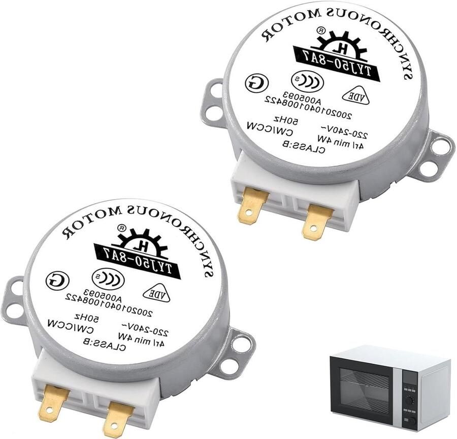 Synchrone Motoren Microgolf Motoren Apparaten Repareren Dubbele Rotatie 2 Stuks Metaal