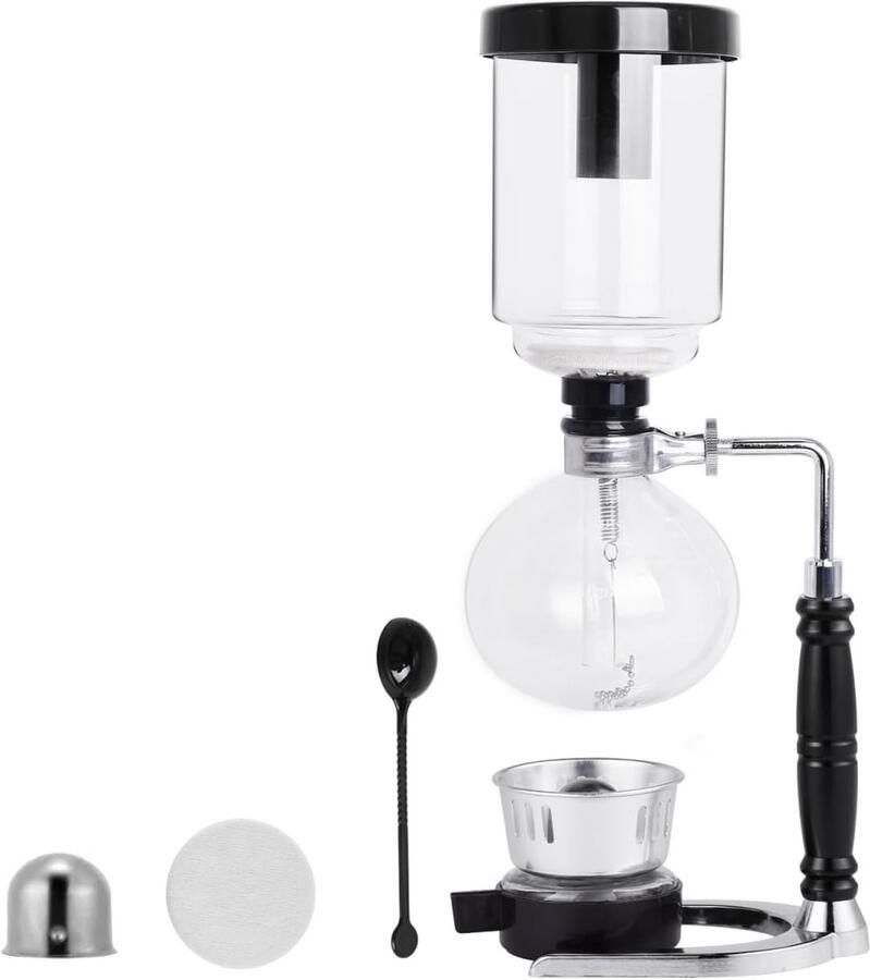 Syphon Koffiezetapparaat Glas Sifon Koffiezetter voor 3 Koppen (360 ml)