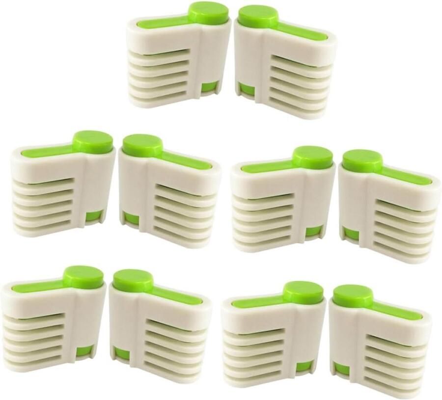 Taart Snijders Brood Slicer Gelijkmatig Snijden Verstelbare Slicer 5 Paar Groen