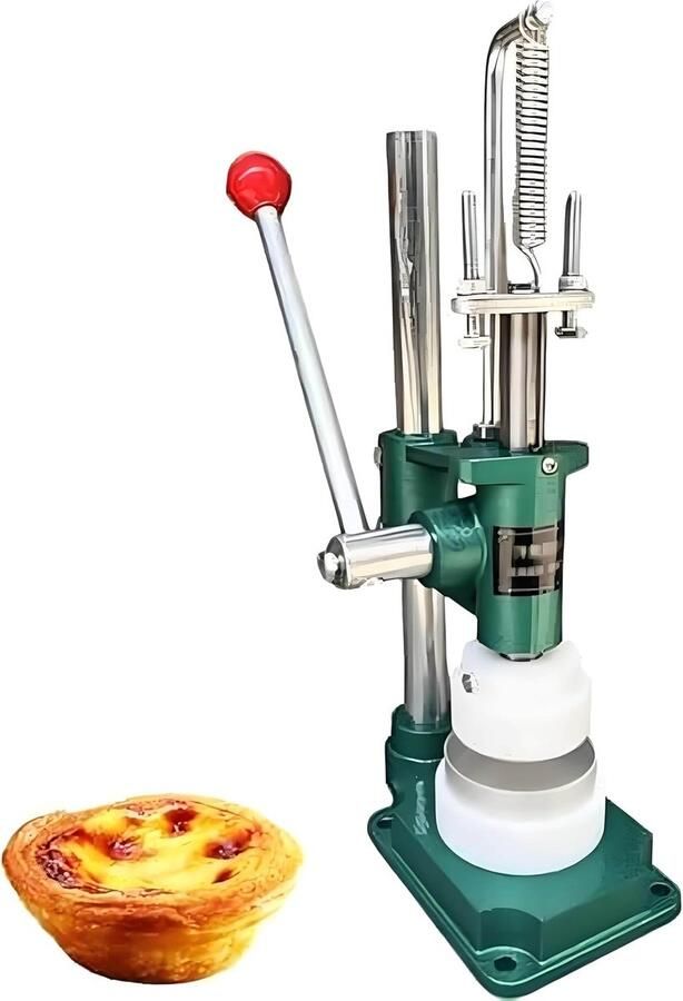 Taartbodem Machine Taartschelpmaker Bakken Handmatig Bedienbaar 12x20x42 cm Zilver