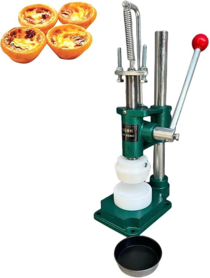 Taartbodem Maker Eiertaart Pers Bakken Maken Ergonomische Hendel 6200 Centimeter Diameter Zilver