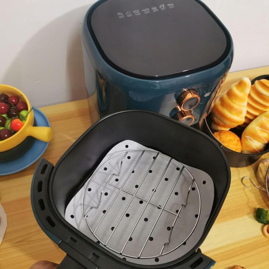 Taartrooster Afkoelrooster Bakrooster Bakken Koken Grillen Hittebestendig Roestvrij Staal 19 cm Diameter Zilverkleurig