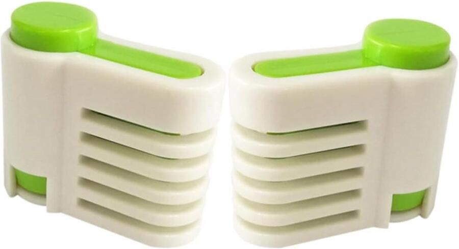 Taartsnijder 5 Lagen Bakgereedschap Fixator Gelijkmatig Snijden Verstelbaar Ontwerp 5 cm Groen