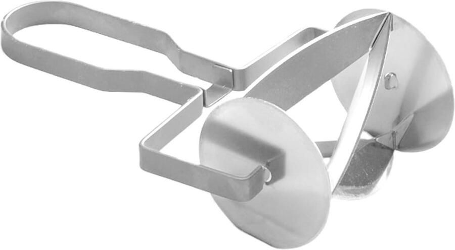 Taartsnijder Roldeegsnijder Keukengerei Bakken En Snijden Antislip Ergonomie 11x17.5 cm Zilver - Foto 1