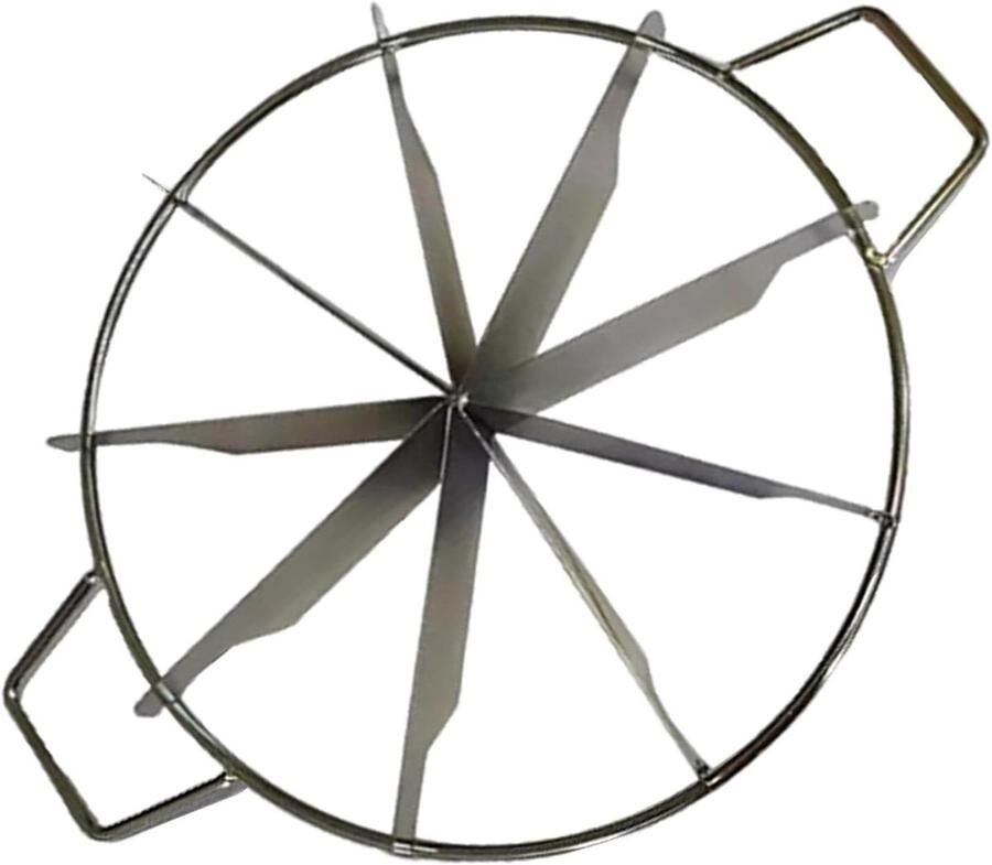 Taartsnijmachine RVS Ronde taartverdeler Gelijkmatig portioneren Instelbaar 6 9 10 35 x 28 cm Zilver