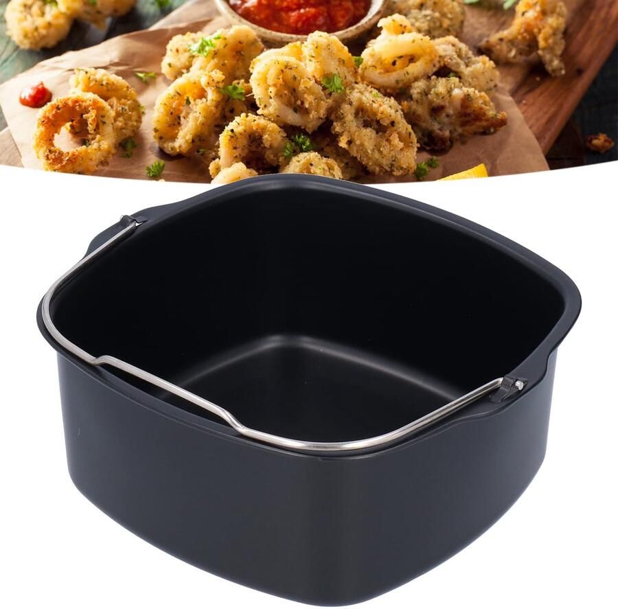 Taartvat hittebestendige accessoires voor luchtfriteuse ijzeren friteuse taartvorm taartvat friteuse accessoires voor luchtfriteuse HD9925 HD9860 HD9905 01 accessoires voor luchtfriteuse (17