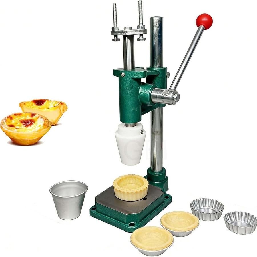 Taartvorm Machine Eiertaart Pers Snel Taartbodems Maken Stabiele Gietijzeren Voet 6.5 kg Groen