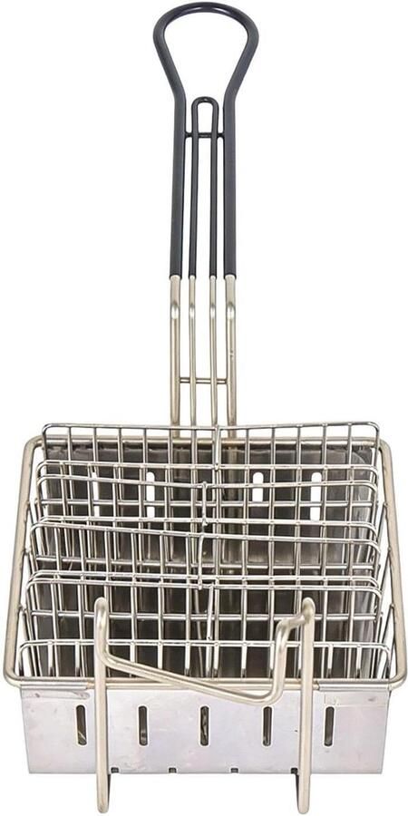 Taco Friteuse Mand Taco Vorm Taco's Frituren Vier Schelpen Tegelijk 16.5 cm Lengte Zilver