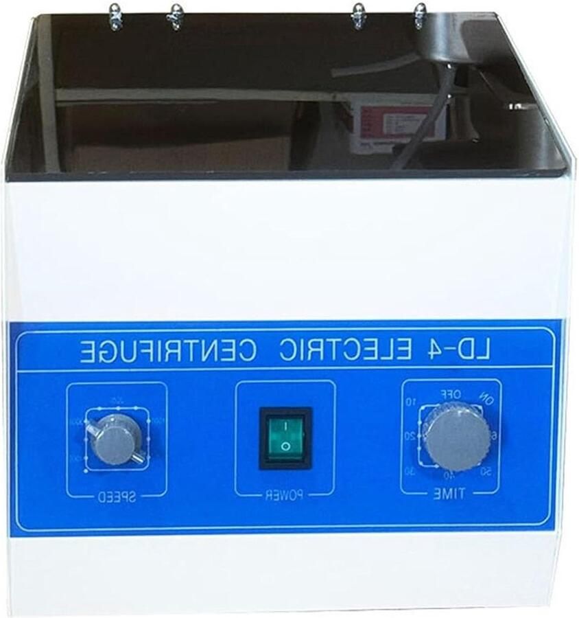 Tafelcentrifuge Laboratorium centrifuge Monsters scheiden Instelbare timer 4000 RPM Grijs