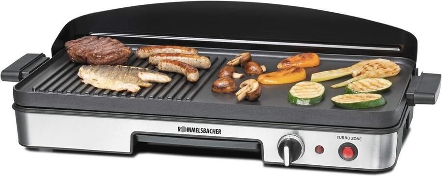 Tafelgrill BBQ met Turbo-grillzone en 3-laags anti-aanbaklaag 1900 watt