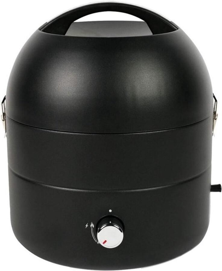 Tafelgrill op gas Compacte draagbare barbecue Buiten koken RVS-brander Grilloppervlak 31 cm Zwart