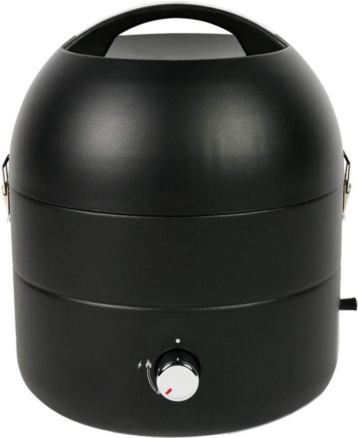 Tafelgrill Compacte grill Spontaan barbecueplezier Roestvrijstalen brander 31 cm grilloppervlak Zwart