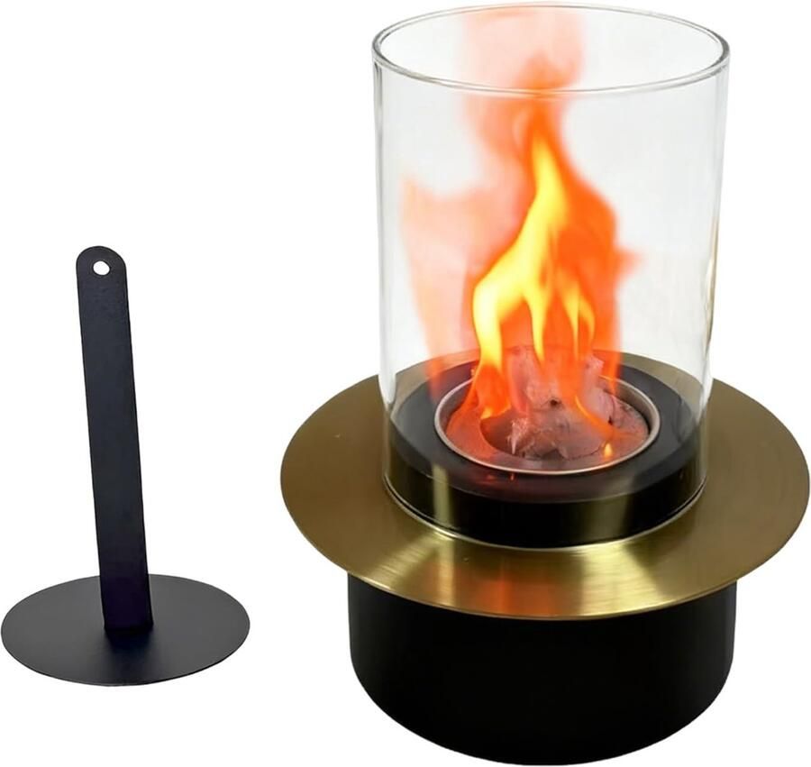 Tafelhaard Mini oven Buiten verwarmen Rookvrije verbranding 20 x 16.8 cm Zilver