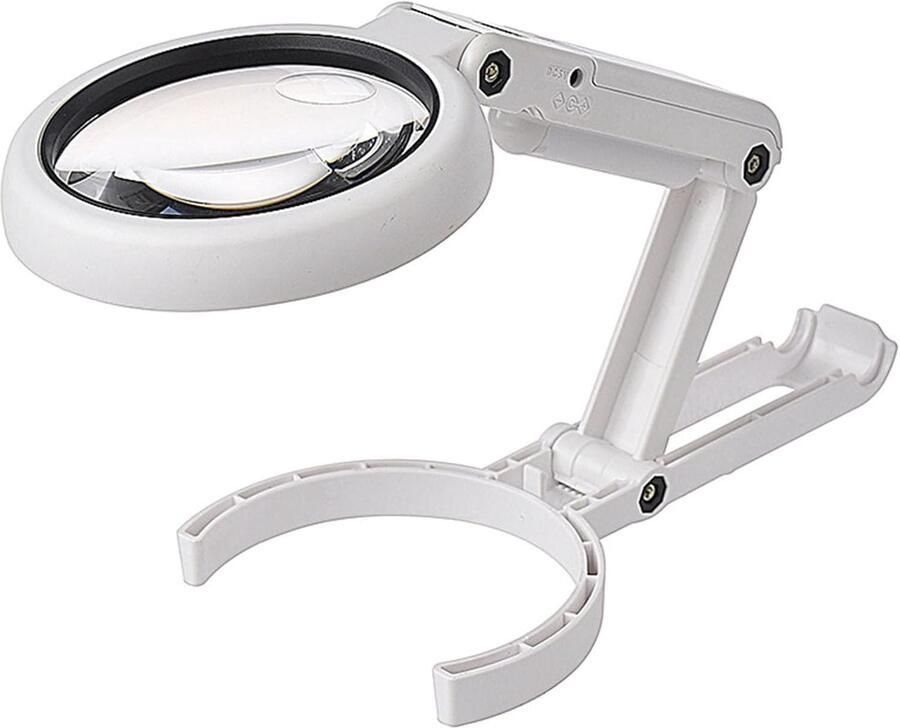 Tafellamp 5x 11x opvouwbare vergrootlamp werkt met USB-kabel heeft 8 ledlampjes om te lezen voor hobby's sieraden taak ambachten of werkbank