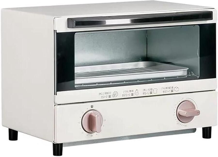 Elektrische Oven Mini Oven Tafelmodel Veelzijdig Koken Roestvrij Staal 7 Liter Zwart