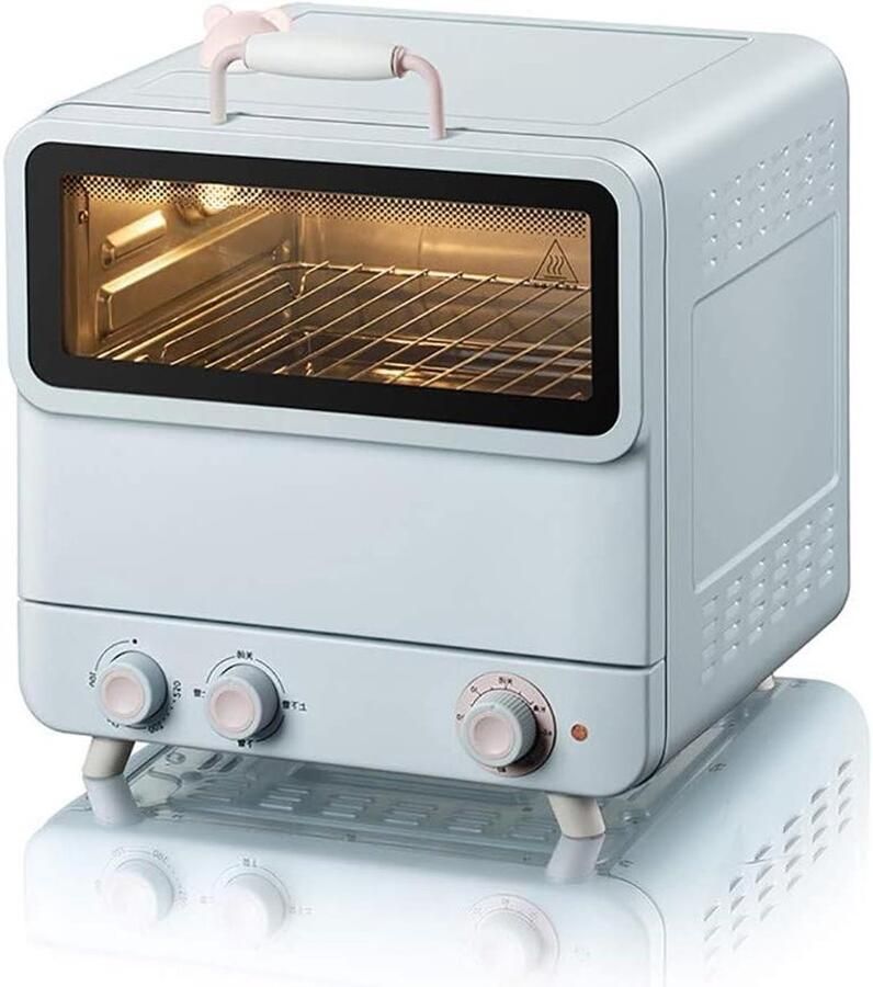 Tafelmodel Oven Mini Oven Koken en Bakken Dubbellaags Ontwerp 20 Liter Zwart