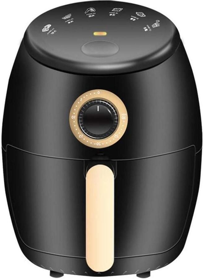 Tafelmodel Oven Mini Oven Snel Koken Snelle Luchtcirculatie 2 Liter Zwart