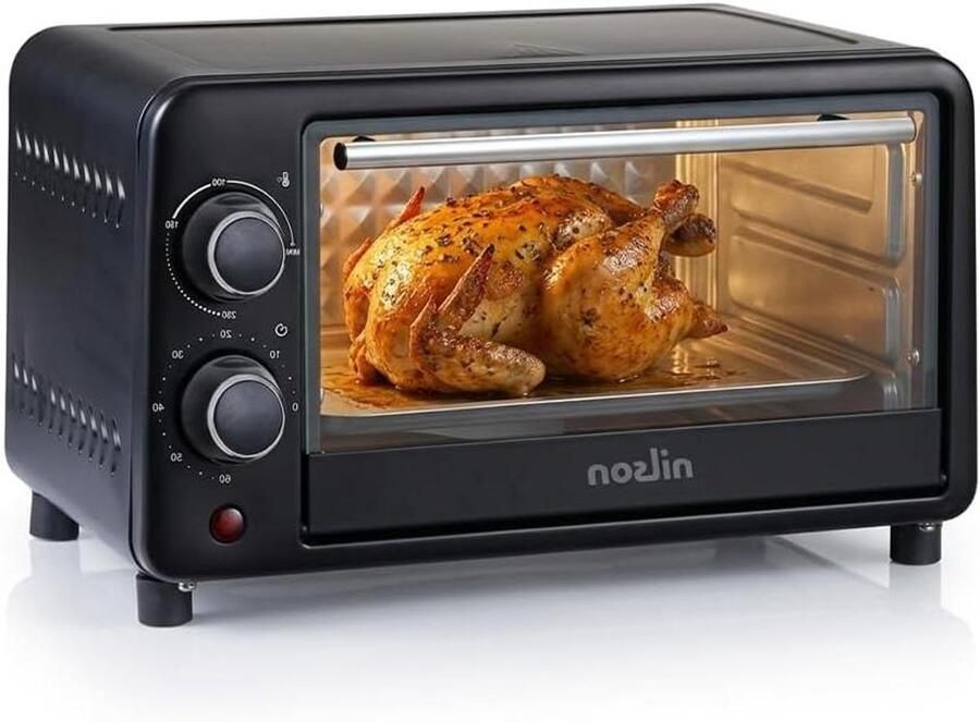 Tafeloven Mini oven Koken en bakken Compact design 9 liter Zwart