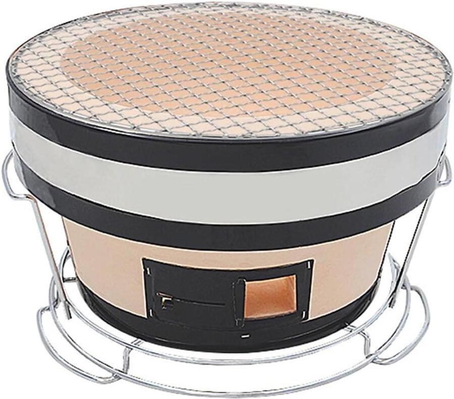 Tafelrooster Houtskool Keramische Grill Buiten Koken Energiebesparend Ontwerp 27.5x17.5cm One Color