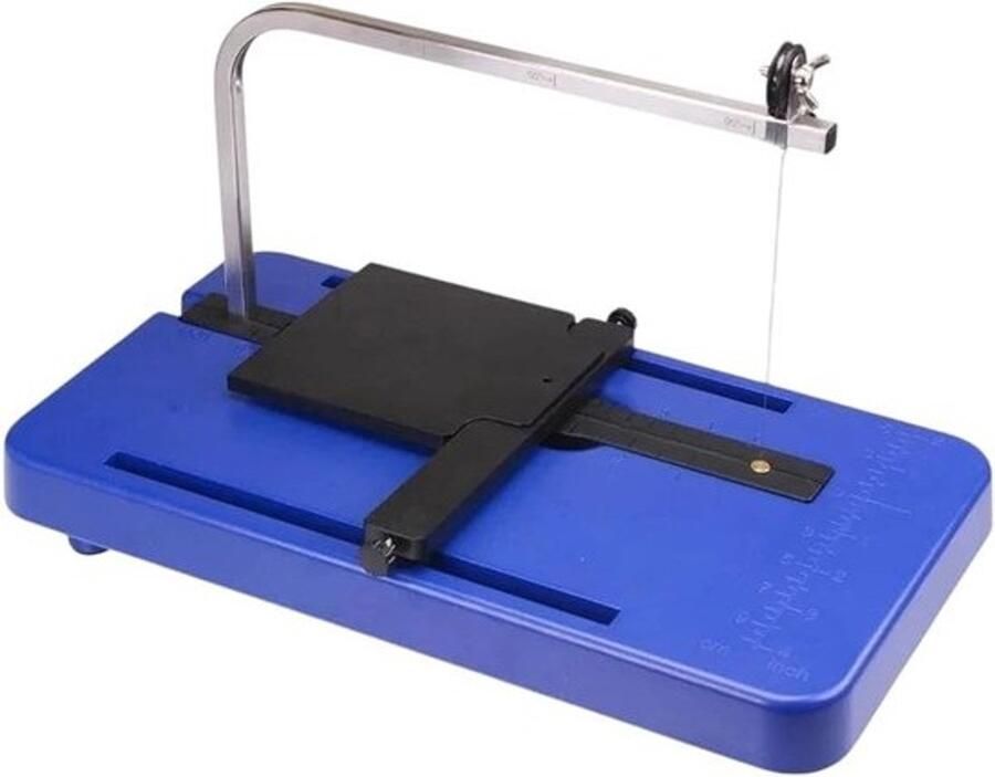 Tafelsnijmachine Piepschuimsnijder Voor hobby en modelbouw Instelbare hoek 7 inch Blauw en zwart