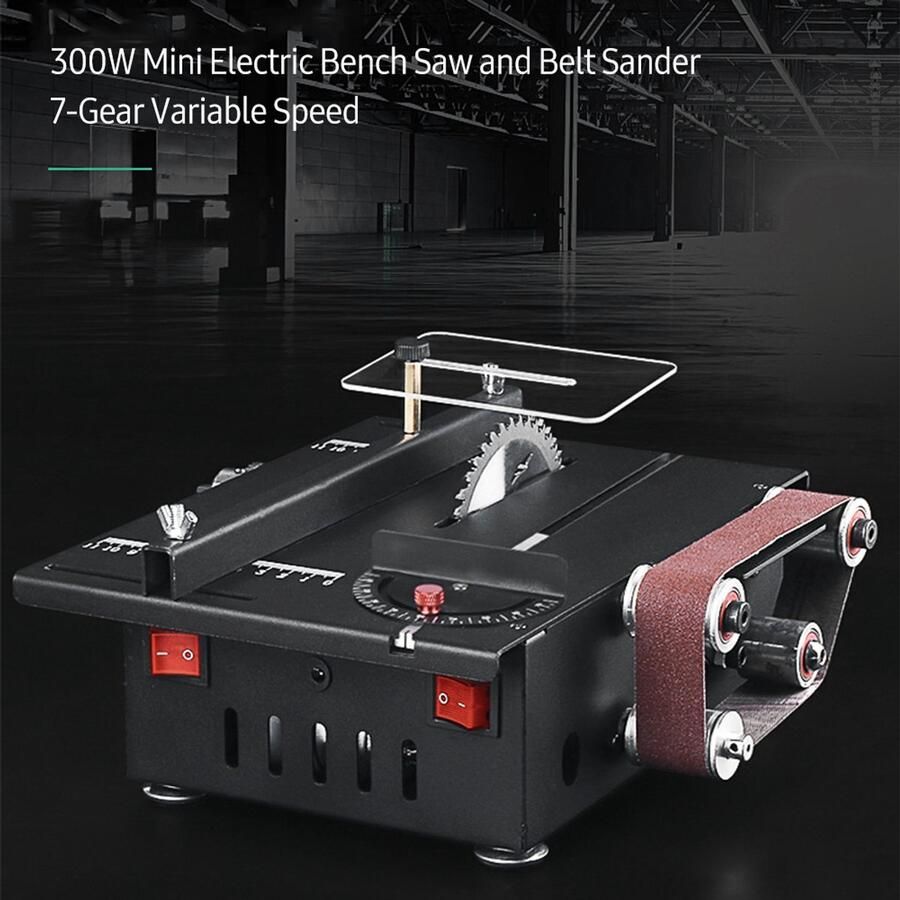 Tafelzaag 2 In 1 150W Vermogen 30 Mm Diepte Variabele Snelheid DIY Schuren En Slijpen Snijmachine