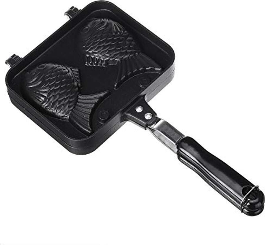 Taiyaki Pannenkoek Pan Dubbele Visvormige Wafelmaker voor Thuis Koken en Desserts