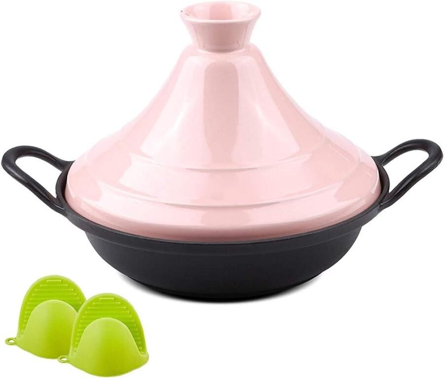 Tajine Stoofpot Marokkaanse Pan Traditioneel Koken Uniek Vochtcirculatie Systeem N.v.t. Roze
