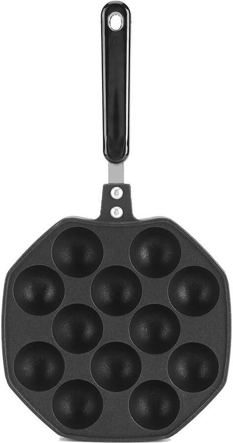 Takoyaki Grillpan met 12 Holtes en Antiaanbaklaag voor Gasfornuis