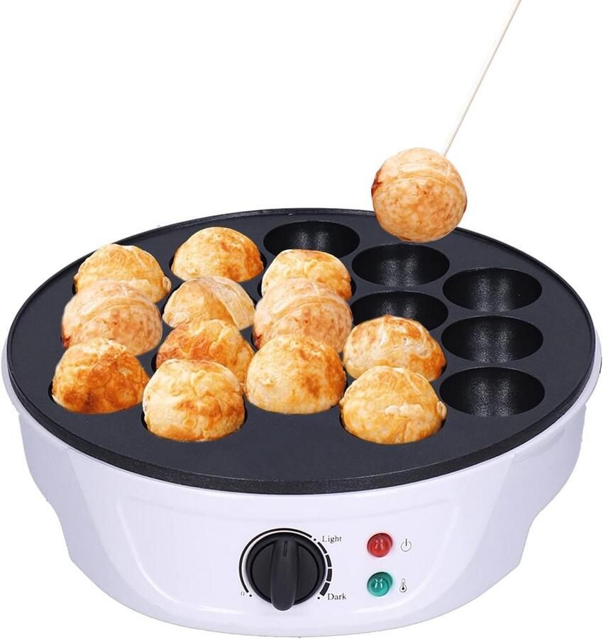 Takoyaki Maker Mini Elektrische Pan 18 Rondjes Anti-aanbaklaag 220-240V