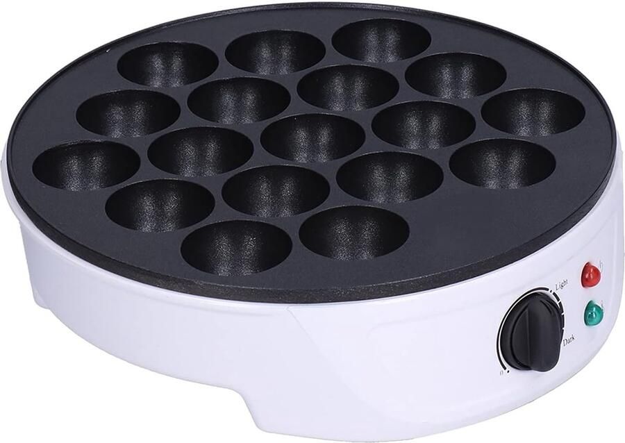 Takoyaki Maker Octopus Ball Pan Thuis Snacks Maken 18 Gaten Dubbelzijdig 750 Watt Wit