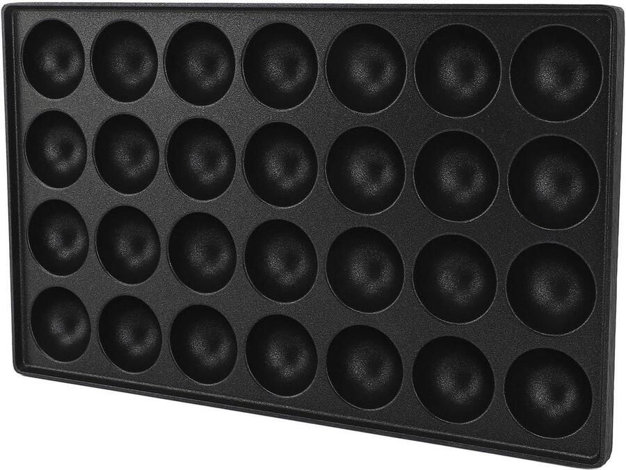 Takoyaki Maker Octopus Balletjes Pan Thuis Koken 28 Gaten Bakplaat 33 x 20 cm Zwart