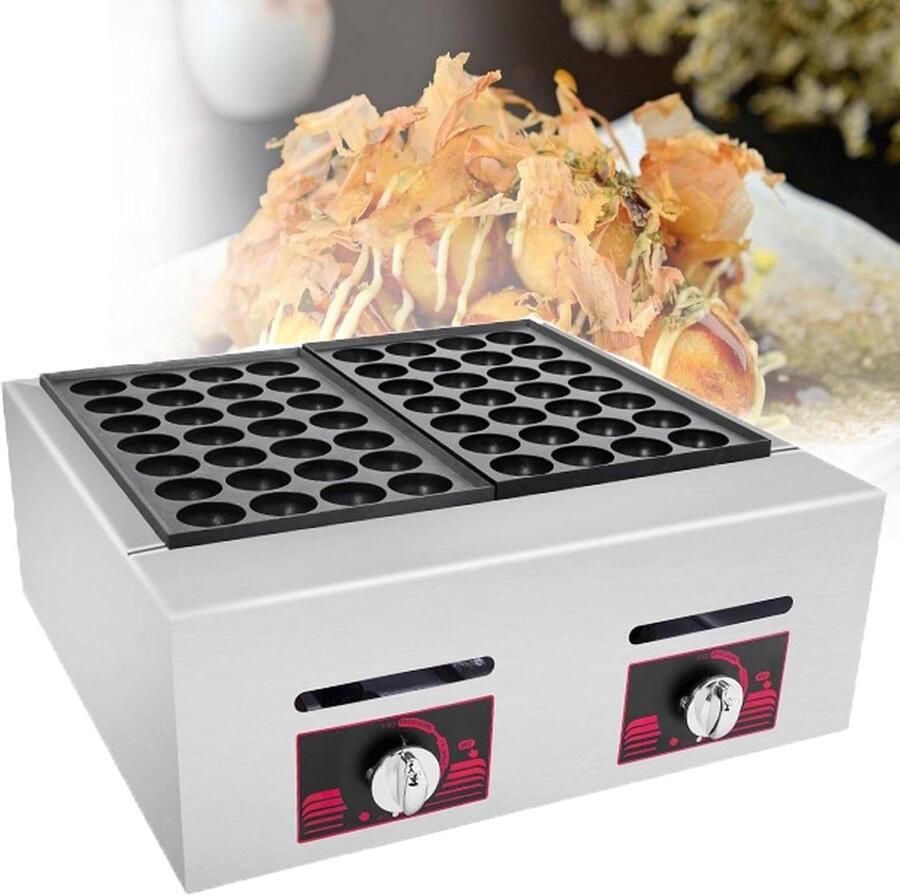 Takoyaki Maker Octopusballetjes Pan Snacks Maken 56 Gaten 46x43x18 cm Meerkleurig