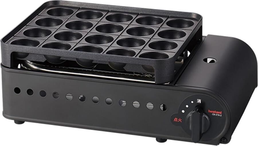 Takoyaki Maker Snack Pan Japanse Snacks Maken U-vormige Brander 23 x 36 x 14 cm