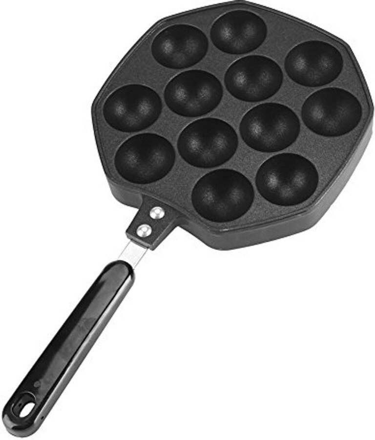 Takoyaki Pan 12 Gaten Aluminium Antiaanbak Grill Pan voor Octopus Balls