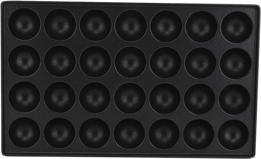 Takoyaki Pan Octopus Ball Pan Japanse Snacks Maken 28 Gaten Ontwerp 37x24x5 cm Zwart