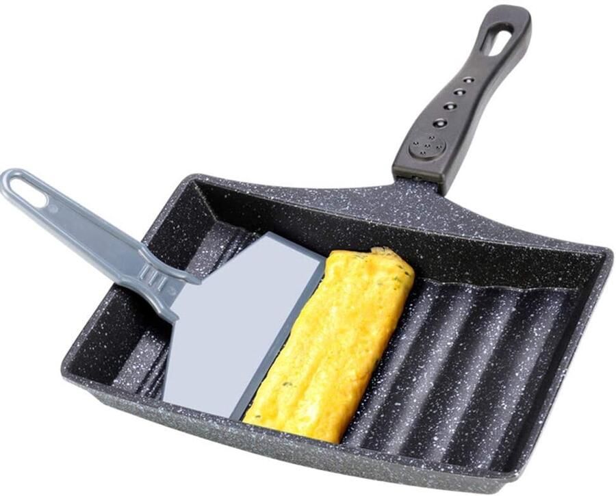 Tamagoyaki Koekenpan met Antiaanbaklaag voor Perfecte Omeletten en Japanse Snacks Maifaniet Steen