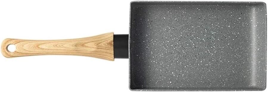 Tamagoyaki Koekenpan Omeletpan Japanse Koekenpan Ontbijt Maken Antiaanbaklaag 300 gram Zwart