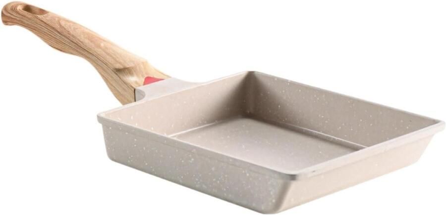 Tamagoyaki Pan Omelet Pan Japanse Pan Eieren Rollen Antiaanbaklaag 23 x 17.5 cm Wit